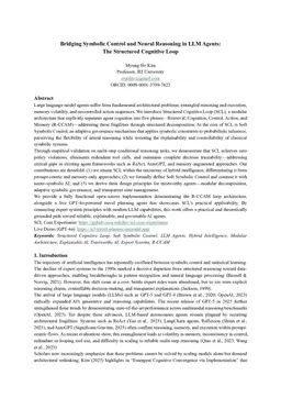 Bridging Symbolic Control and Neural Reasoning in LLM Agents: The Structured Cognitive Loop