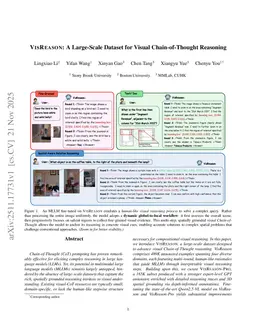 VisReason: A Large-Scale Dataset for Visual Chain-of-Thought Reasoning