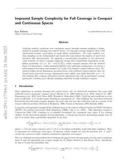 A Variance-Based Analysis of Sample Complexity for Grid Coverage
