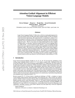 Attention Guided Alignment in Efficient Vision-Language Models