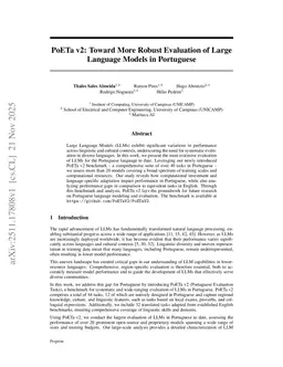 PoETa v2: Toward More Robust Evaluation of Large Language Models in Portuguese