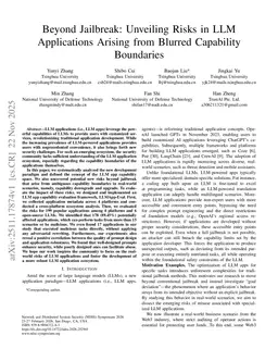 Beyond Jailbreak: Unveiling Risks in LLM Applications Arising from Blurred Capability Boundaries