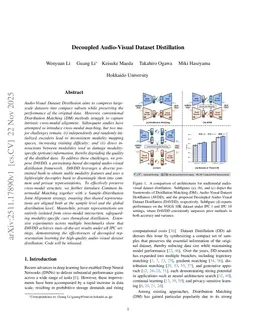 Decoupled Audio-Visual Dataset Distillation