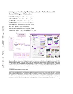 AnimAgents: Coordinating Multi-Stage Animation Pre-Production with Human-Multi-Agent Collaboration