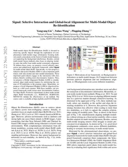Signal: Selective Interaction and Global-local Alignment for Multi-Modal Object Re-Identification