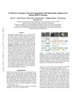 CADTrack: Learning Contextual Aggregation with Deformable Alignment for Robust RGBT Tracking