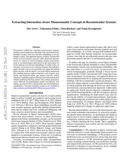 Extracting Interaction-Aware Monosemantic Concepts in Recommender Systems