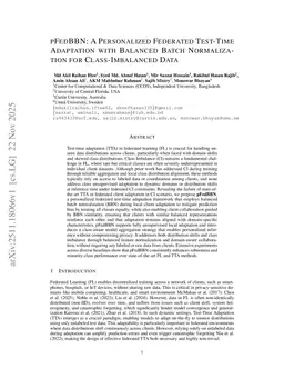 pFedBBN: A Personalized Federated Test-Time Adaptation with Balanced Batch Normalization for Class-Imbalanced Data