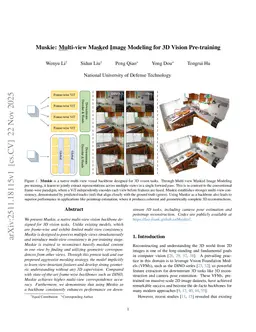 Muskie: Multi-view Masked Image Modeling for 3D Vision Pre-training