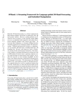 SFHand: A Streaming Framework for Language-guided 3D Hand Forecasting and Embodied Manipulation