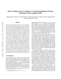 Bias Is a Subspace, Not a Coordinate: A Geometric Rethinking of Post-hoc Debiasing in Vision-Language Models
