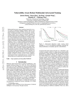 Vulnerability-Aware Robust Multimodal Adversarial Training