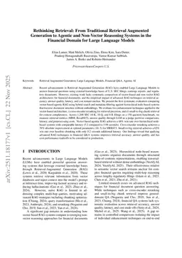 Rethinking Retrieval: From Traditional Retrieval Augmented Generation to Agentic and Non-Vector Reasoning Systems in the Financial Domain for Large Language Models