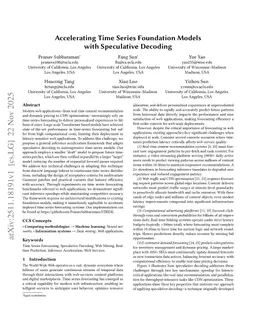 Accelerating Time Series Foundation Models with Speculative Decoding