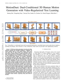 MotionDuet: Dual-Conditioned 3D Human Motion Generation with Video-Regularized Text Learning