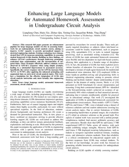 Enhancing Large Language Models for Automated Homework Assessment in Undergraduate Circuit Analysis