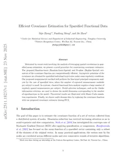 Efficient Covariance Estimation for Sparsified Functional Data