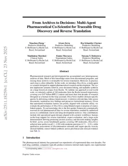 DiscoVerse: Multi-Agent Pharmaceutical Co-Scientist for Traceable Drug Discovery and Reverse Translation