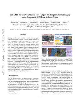 SatSAM2: Motion-Constrained Video Object Tracking in Satellite Imagery using Promptable SAM2 and Kalman Priors