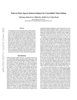 Point-to-Point: Sparse Motion Guidance for Controllable Video Editing