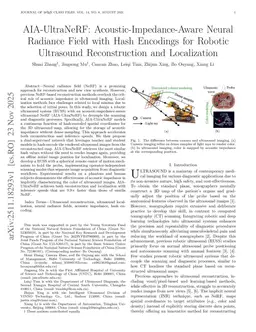 AIA-UltraNeRF:Acoustic-Impedance-Aware Neural Radiance Field with Hash Encodings for Robotic Ultrasound Reconstruction and Localization