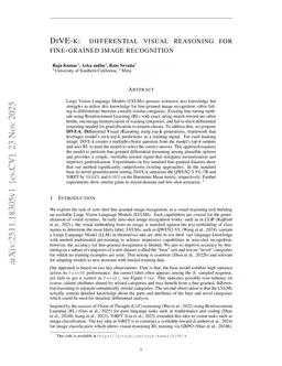 DiVE-k: Differential Visual Reasoning for Fine-grained Image Recognition