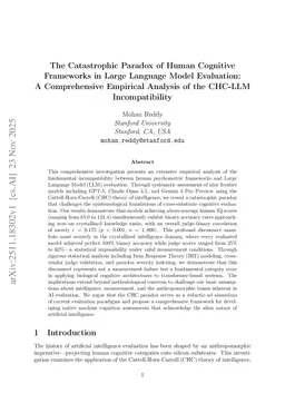 The Catastrophic Paradox of Human Cognitive Frameworks in Large Language Model Evaluation: A Comprehensive Empirical Analysis of the CHC-LLM Incompatibility