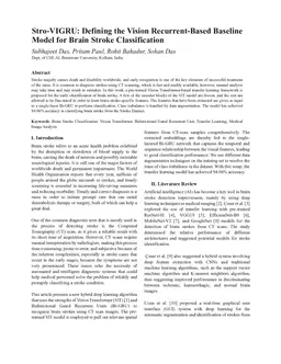 Stro-VIGRU: Defining the Vision Recurrent-Based Baseline Model for Brain Stroke Classification