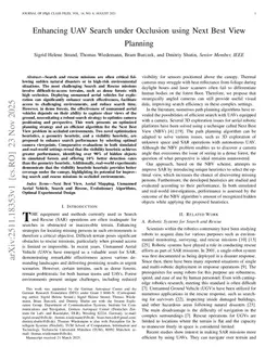 Enhancing UAV Search under Occlusion using Next Best View Planning