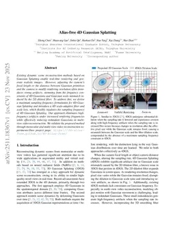 Alias-free 4D Gaussian Splatting