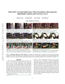 ViMix-14M: A Curated Multi-Source Video-Text Dataset with Long-Form, High-Quality Captions and Crawl-Free Access