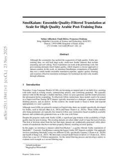 SmolKalam: Ensemble Quality-Filtered Translation at Scale for High Quality Arabic Post-Training Data
