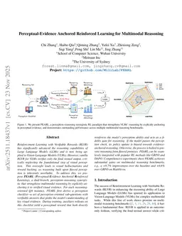 Perceptual-Evidence Anchored Reinforced Learning for Multimodal Reasoning