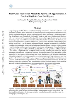 From Code Foundation Models to Agents and Applications: A Comprehensive Survey and Practical Guide to Code Intelligence