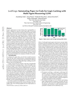 LockForge: Automating Paper-to-Code for Logic Locking with Multi-Agent Reasoning LLMs