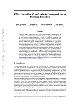C3Po: Cross-View Cross-Modality Correspondence by Pointmap Prediction