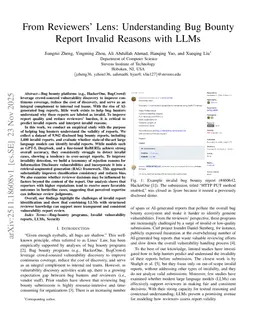 From Reviewers' Lens: Understanding Bug Bounty Report Invalid Reasons with LLMs