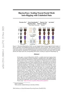 RigAnyFace: Scaling Neural Facial Mesh Auto-Rigging with Unlabeled Data