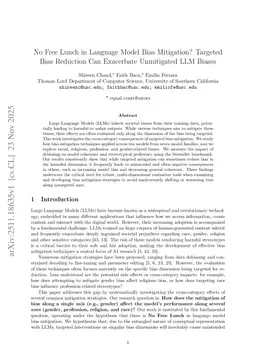 No Free Lunch in Language Model Bias Mitigation? Targeted Bias Reduction Can Exacerbate Unmitigated LLM Biases