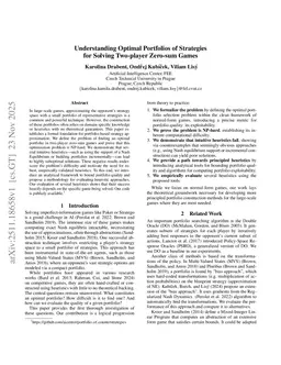 Understanding Optimal Portfolios of Strategies for Solving Two-player Zero-sum Games