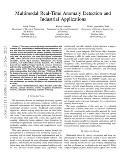 Multimodal Real-Time Anomaly Detection and Industrial Applications