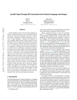 Any4D: Open-Prompt 4D Generation from Natural Language and Images