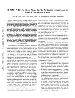 SP-VINS: A Hybrid Stereo Visual Inertial Navigation System based on Implicit Environmental Map