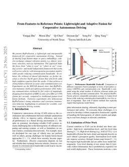From Features to Reference Points: Lightweight and Adaptive Fusion for Cooperative Autonomous Driving