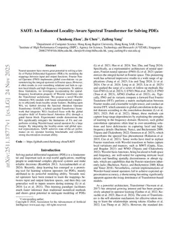 SAOT: An Enhanced Locality-Aware Spectral Transformer for Solving PDEs