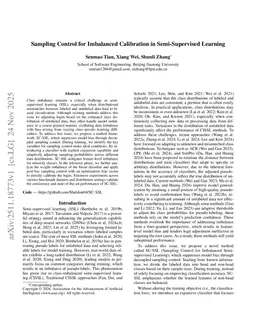 Sampling Control for Imbalanced Calibration in Semi-Supervised Learning