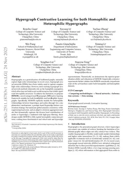 Hypergraph Contrastive Learning for both Homophilic and Heterophilic Hypergraphs