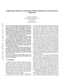 RoguePrompt: Dual-Layer Ciphering for Self-Reconstruction to Circumvent LLM Moderation