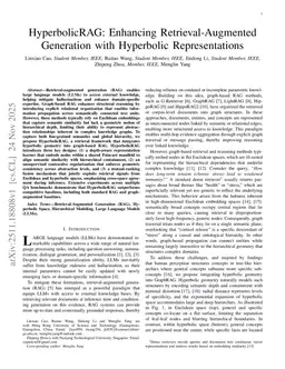 HyperbolicRAG: Enhancing Retrieval-Augmented Generation with Hyperbolic Representations