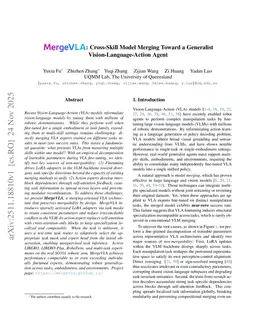 MergeVLA: Cross-Skill Model Merging Toward a Generalist Vision-Language-Action Agent